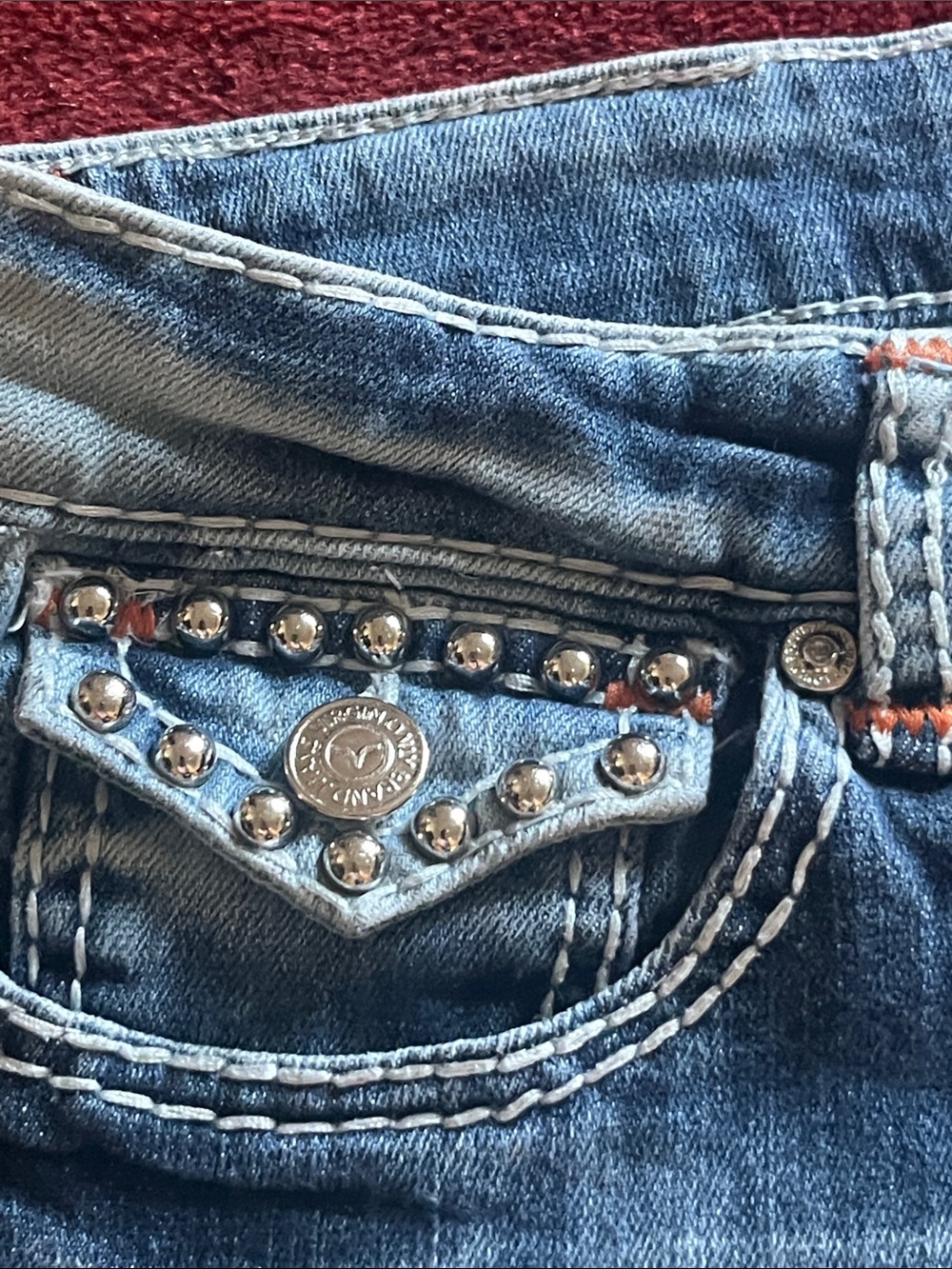 Virgin Jeans Vintage Y2K 2000 Blue Acid Wash Straight Distressed - Picture 5 of 15